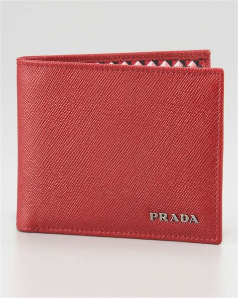 prada mens wallet red|prada card holder malaysia price.